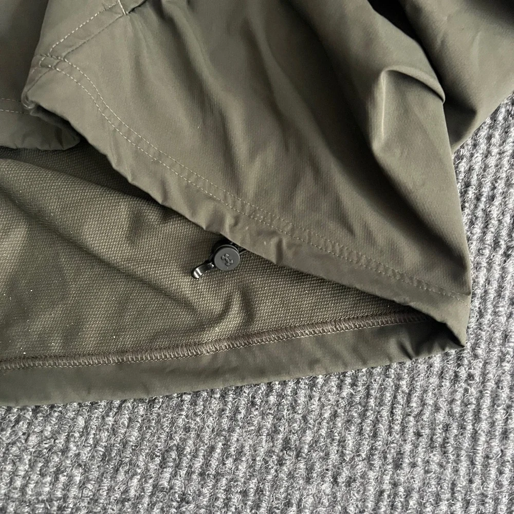 Under Armour Men's Large Storm Golf Windbreaker Olive Green 1/4 Zip Pullover
